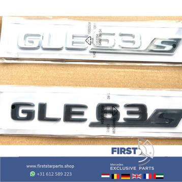 W166 C292 W167 GLE63s AMG LOGO GLE 63 S LETTERS ZWART of CHR beschikbaar voor biedingen