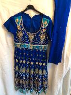 Kobalt blauw anarkali, Kleding | Dames, Gelegenheidskleding, Ophalen of Verzenden, Zo goed als nieuw, Blauw, Overige typen