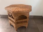 Rotan / rieten salontafeltje / bijzettafeltje / tafeltje, Overige materialen, Gebruikt, 100 tot 150 cm, Overige vormen
