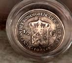 1/2 gulden 1921 wilhelmina in londen verzet gulden, Ophalen of Verzenden, Zilver