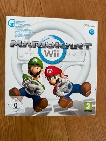 Wii spel Mario Kart pack met Wheel en verpakking beschikbaar voor biedingen