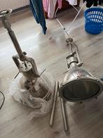 Zware Industriële hanglampen - set van 2, Ophalen, Gebruikt, Metaal, 75 cm of meer