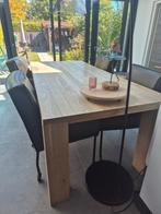 220x100 eettafel en 100x100cm salontafel, Huis en Inrichting, Gebruikt, 100 tot 150 cm, 200 cm of meer, Ophalen of Verzenden