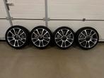 FIAT 500 595 Abarth Turismo originele set velgen met banden, Ophalen, Gebruikt, Banden en Velgen, 17 inch