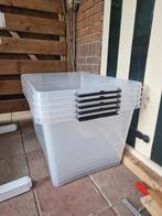 Opbergbox 5x 145 ltr op wieltjes inclusief deksel, Huis en Inrichting, Ophalen, Zo goed als nieuw