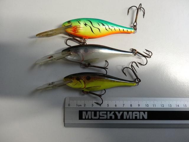 Kunstaas: Rapala Shad Rap Deeprunner (SR-9) pluggen, Watersport en Boten, Hengelsport | Roofvissen, Gebruikt, Overige typen, Verzenden