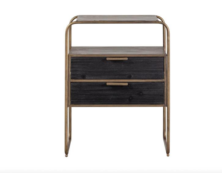 WOOOD Polite Nachtkastje Sidetable | Van €199, nu, Huis en Inrichting, Slaapkamer | Nachtkastjes, Nieuw, 70 cm of meer, Minder dan 45 cm