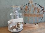 Glazen Weckpot met Stranddecoratie, Ophalen, Zo goed als nieuw