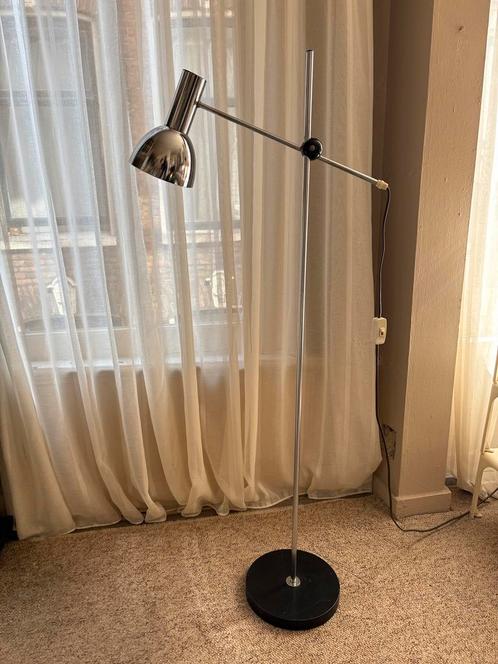 Vintage Hengellamp Retro Space Age Jaren 70 Chrome, Huis en Inrichting, Lampen | Vloerlampen, Zo goed als nieuw, Minder dan 100 cm