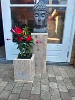 STEIGERHOUT SET PILAAR BUDDHA PLANT, Ophalen, Nieuw, Hout, Minder dan 60 cm