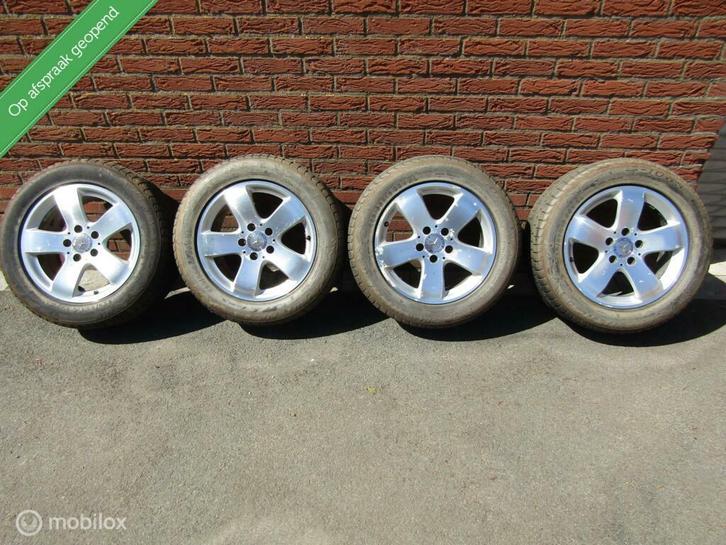 Sportvelgen set mercedes E klasse etc in 16 inch met banden, Auto-onderdelen, Banden en Velgen, Velg(en), Gebruikt, Ophalen of Verzenden