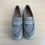 5th Avenue suède donkerbeige platte schoenen mt 38 ZGAN, Bruin, Instappers, Ophalen of Verzenden, Zo goed als nieuw