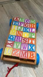 Houten letter blokken, Kinderen en Baby's, Speelgoed | Houten speelgoed, Ophalen, Gebruikt