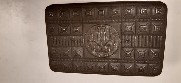 ANMB dekseldoos C.J. van der Hoef, Haka 1936, Antiek en Kunst, Antiek | Tin, Ophalen of Verzenden