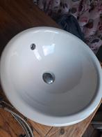 Waskom, waskomkraan en sifon, Huis en Inrichting, Badkamer | Badkamermeubels, Ophalen, Minder dan 50 cm, Zo goed als nieuw, Minder dan 100 cm