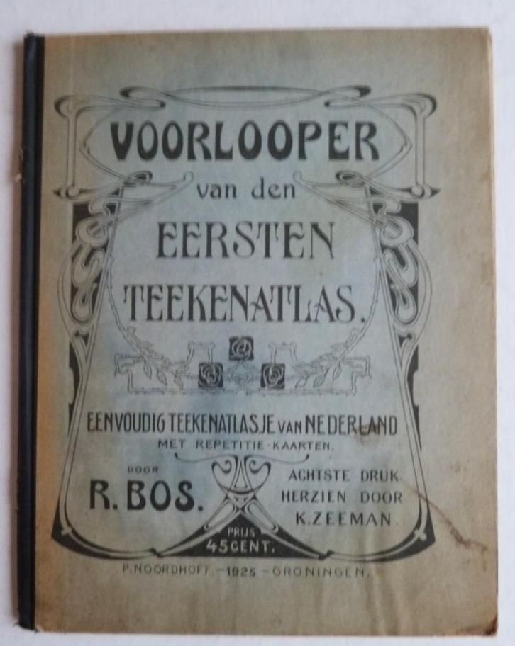 Voorloper van den Eersten Teekenatlas R.Bos -K.Zeeman 1925, Antiek en Kunst, Antiek | Boeken en Bijbels, Ophalen of Verzenden