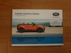 Land Rover Range Rover Evoque cabrio brochure, Ophalen of Verzenden, Zo goed als nieuw
