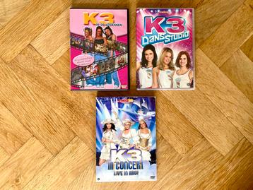 3x K3 DVD’s met Ardennen, Dansstudio en Ahoy (nette staat) beschikbaar voor biedingen