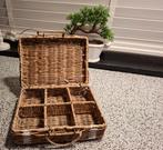 Riviera maison rustic rattan theedoos/mand, Huis en Inrichting, Woonaccessoires | Schalen en Manden, Ophalen of Verzenden, Zo goed als nieuw