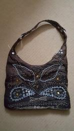 boho tasje met kraaltjes, Ophalen of Verzenden, Nieuw, Bruin, Handtas