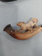 Antieke pijp met paardenbeeld, Ophalen of Verzenden
