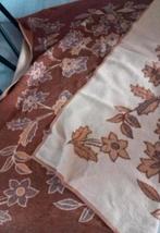 Prachtige Dralon deken Xl vintage, Beige, Tweepersoons, Ophalen of Verzenden, Deken of Dekbed