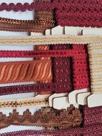 Zeer mooi vintage viscose sierbanden galon pakket 9 soort, Ophalen of Verzenden, Nieuw, Lint, Band of Elastiek