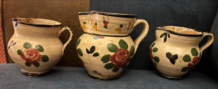 Vintage Italiaanse Kannenset, Antiek en Kunst, Antiek | Keramiek en Aardewerk, Ophalen of Verzenden