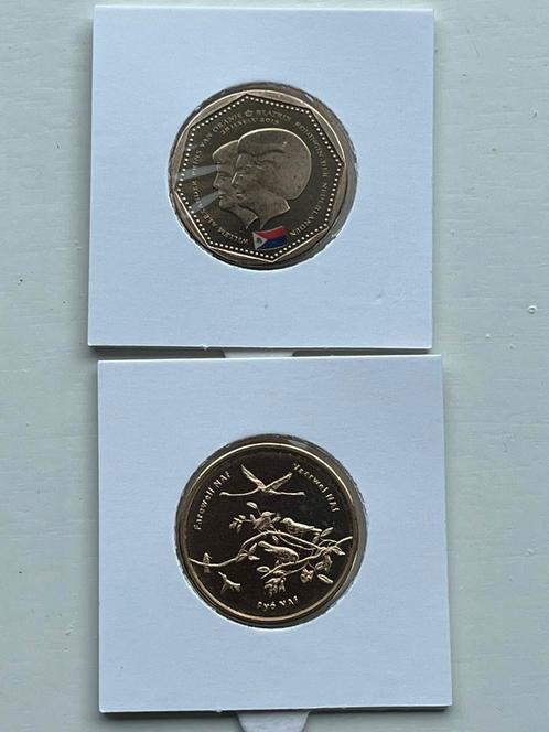2x 5 gulden unc Nederlandse Antillen, Postzegels en Munten, Munten | Nederland, Ophalen of Verzenden