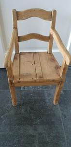 Geloogd grenen kinderstoel, Ophalen of Verzenden, Zo goed als nieuw, Stoel(en)