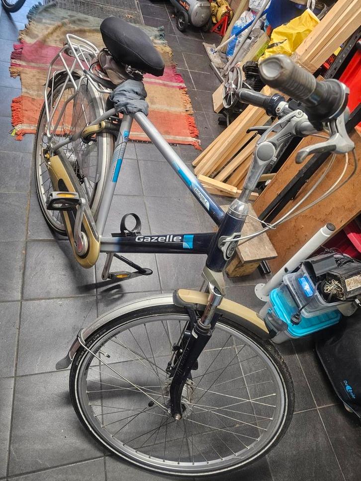 Gazelle Herenfiets - Gebruikt, Fietsen en Brommers, Fietsen | Dames | Damesfietsen, Gebruikt, Gazelle, Versnellingen, 53 tot 56 cm