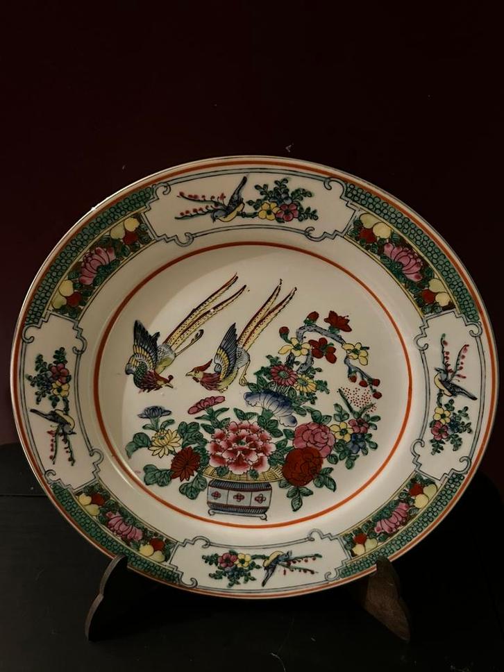 Porseleinen bord met 'Indian Tree' patroon, Antiek en Kunst, Antiek | Wandborden en Tegels, Ophalen of Verzenden