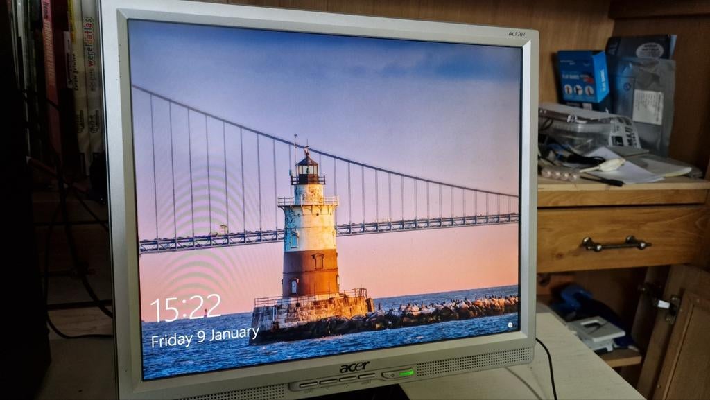 Acer AL1703 17 inch lcd Monitor - Goedkoop!, Computers en Software, Monitoren, Gebruikt, Ophalen of Verzenden, VGA, Overige resoluties