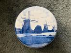 Delfts Blauw Schaaltje met Deksel - Molens, Ophalen of Verzenden