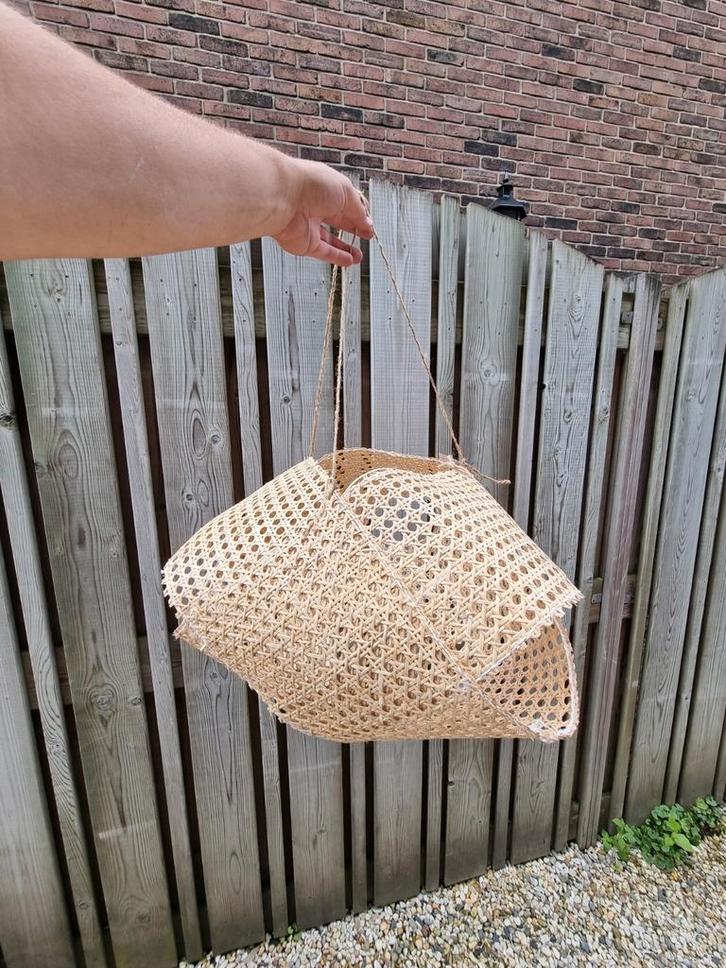 4 nieuwe Bamboe Hanglampen, Huis en Inrichting, Lampen | Hanglampen, Nieuw, Minder dan 50 cm, Overige materialen, Ophalen of Verzenden