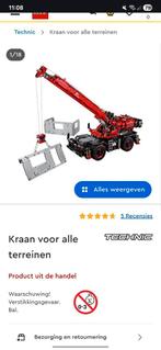 Lego kraan 42082, Kinderen en Baby's, Speelgoed | Duplo en Lego, Ophalen, Zo goed als nieuw