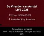 22 januari 2025 - Vrienden van amstel live-2 kaarten -2eRANG, Twee personen