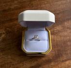 1.55 ct Lab Grown Diamond Ring Pear D VVS2 IGI – 14k Witgoud, Wit, Ophalen of Verzenden, Zo goed als nieuw, 17 tot 18