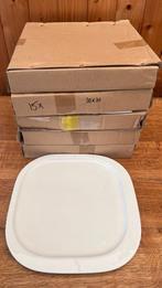 Set porseleinen vierkante borden – 15 stuks (30x30 cm), Huis en Inrichting, Keuken | Servies, Ophalen, Nieuw, Bord(en), Overige stijlen