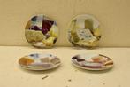 4 stuks Dora Pop porseleinen borden 46216, Gebruikt, Ophalen of Verzenden, Bord(en), Wedgwood