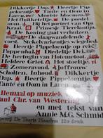 Dikkertje Dap - Bladmuziek Annie M.G. Schmidt, Zang, Overige genres, Ophalen of Verzenden, Zo goed als nieuw