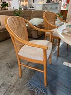 Vintage Eetkamerstoelen - Set van 4, Gebruikt, Bruin, Ophalen of Verzenden, Vier