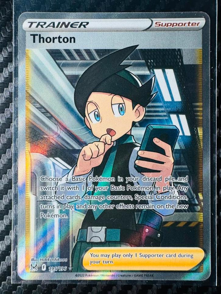 Pokémon Thorton #195 Lost Origin, Hobby en Vrije tijd, Verzamelkaartspellen | Pokémon, Zo goed als nieuw, Losse kaart, Ophalen of Verzenden