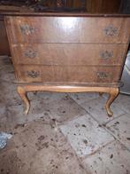 Vintage Houten Ladekast, Huis en Inrichting, Kasten | Dressoirs, Ophalen, Gebruikt, Vintage, 50 tot 100 cm