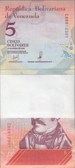 Venezuela Bankbiljet 5 Bolivares 2018 UNC in bundel van 1, Postzegels en Munten, Verzenden, Zuid-Amerika, Los biljet
