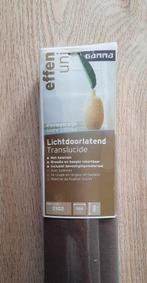 2 nieuwe vouwgordijnen 120 cm br. x 180 cm h. kleur taupe, Huis en Inrichting, Stoffering | Gordijnen en Lamellen, Ophalen, Nieuw