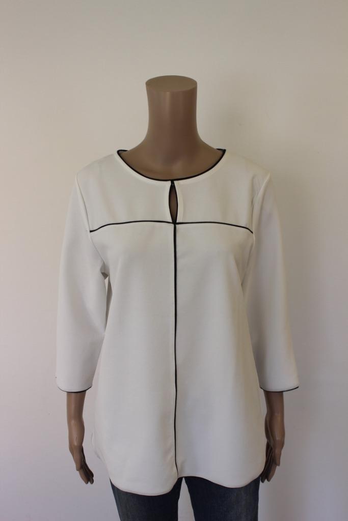 NIEUW Susy-Q zwart/witte top maat XL (maat 42/44), Kleding | Dames, Tops, Nieuw, Maat 42/44 (L), Zwart, Lange mouw, Ophalen of Verzenden