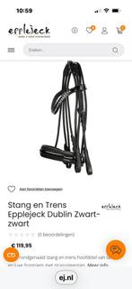 Stang&trens hoofdstel, zwart, full, rondgenaaid, lak, Ophalen of Verzenden, Nieuw, Dressuur