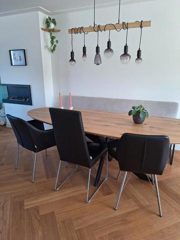 6 eetkamerstoelen, alle 6 voor €100