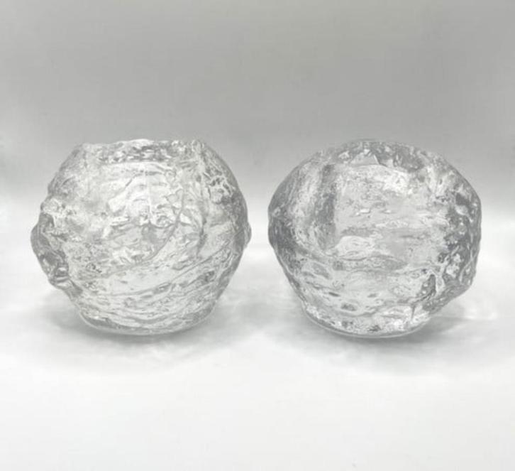 Kosta Boda - Set van 2 Snowballs, Antiek en Kunst, Antiek | Glas en Kristal, Verzenden